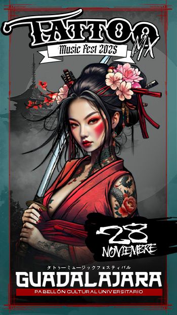 Tattoo Music Fest MX Abono 2 días (metal) Viernes 28 y Sábado 29