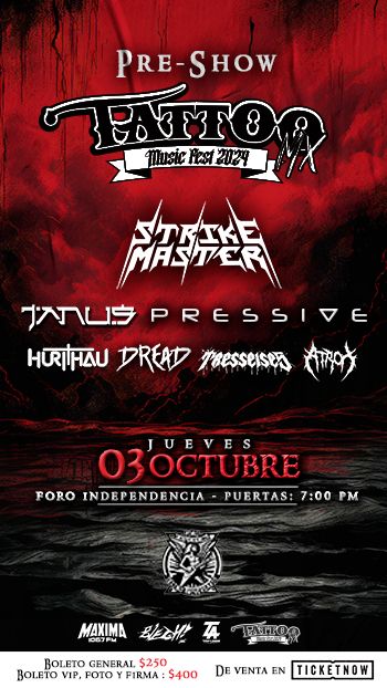 Strike Master Pre Show Tattoo Music Fest Mx 2024