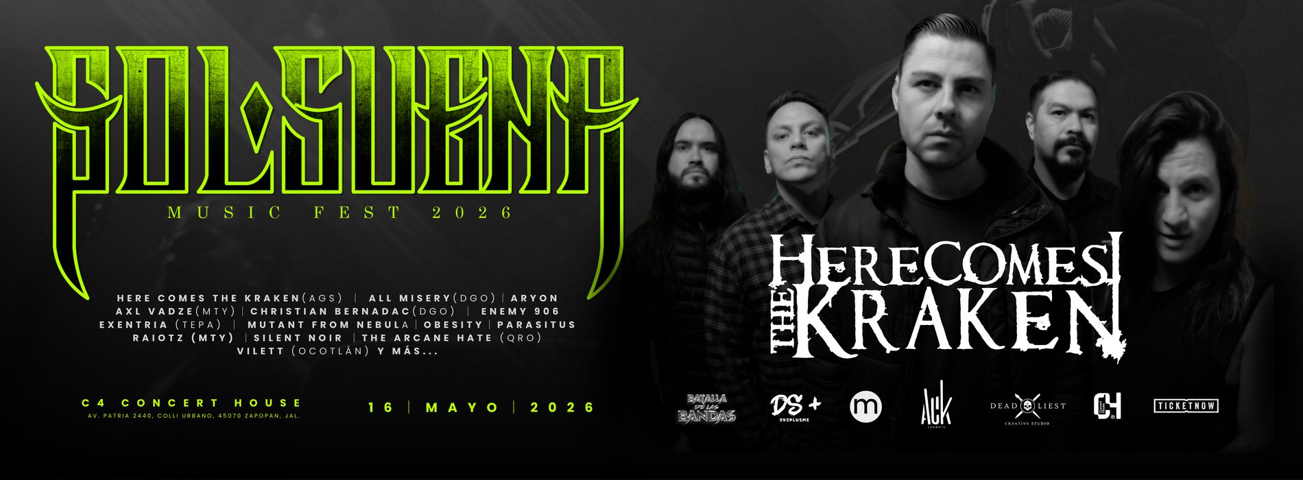 Here Comes The Kraken en Guadalajara GDLSUENA 2026