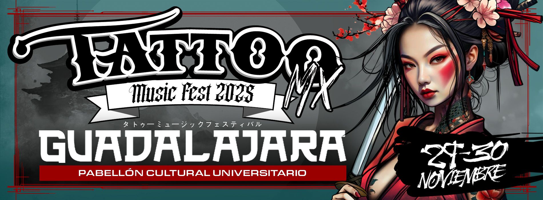 Tattoo Music Fest MX Abono 2 dias