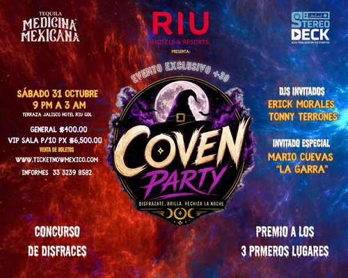 Flyer de COVEN PARTY RIU