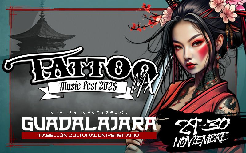 Tattoo Music Fest MX sábado 29 de noviembre 2025