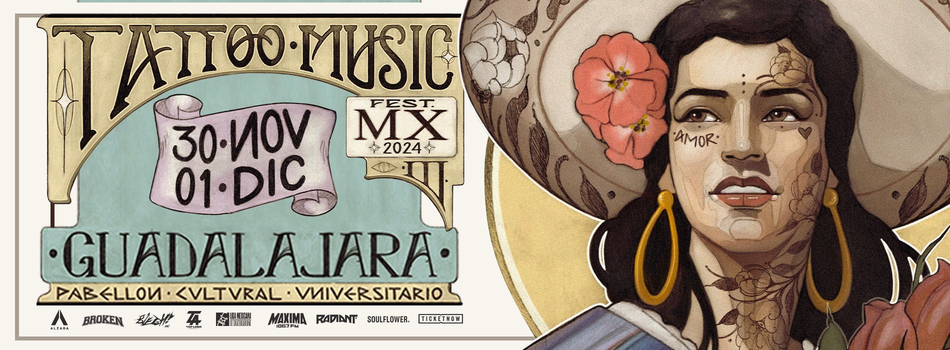 ABONO GENERAL 2 DIAS | TATTOO MUSIC FEST MX 2024